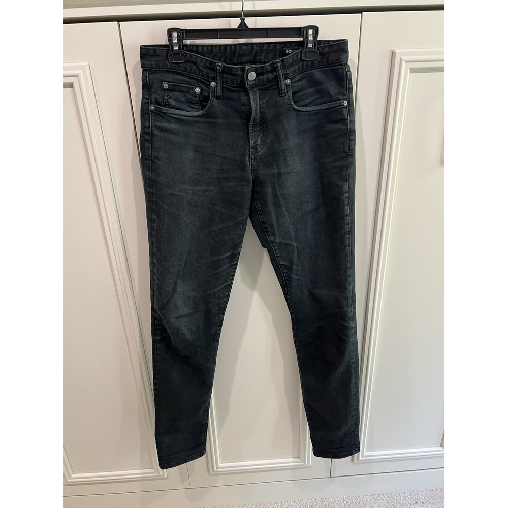 Bonobos Black Travel Jean Pants Men's Size 31 X 34 Slim Taper Stretch‎ Comfort